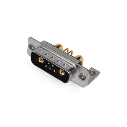 7W2 right-angled dip d-sub combo connector