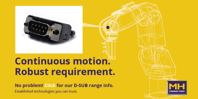 D-sub connectors for robust industries